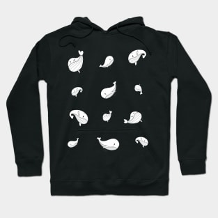 Cute whale pattern Hoodie